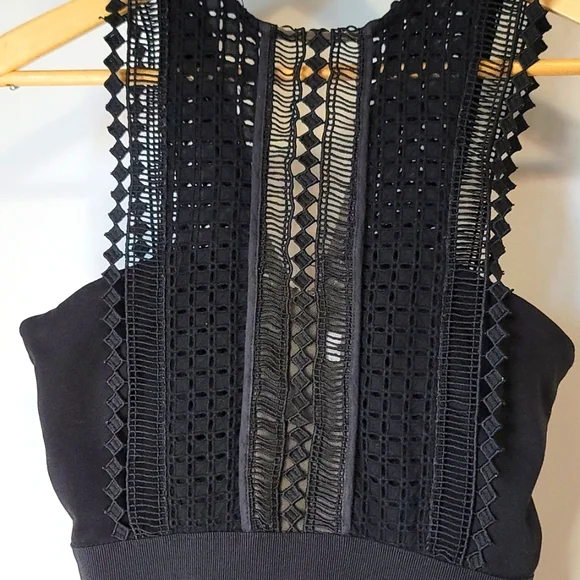 Self Protrait Black Lace Midi Dress - Picture 5 of 9